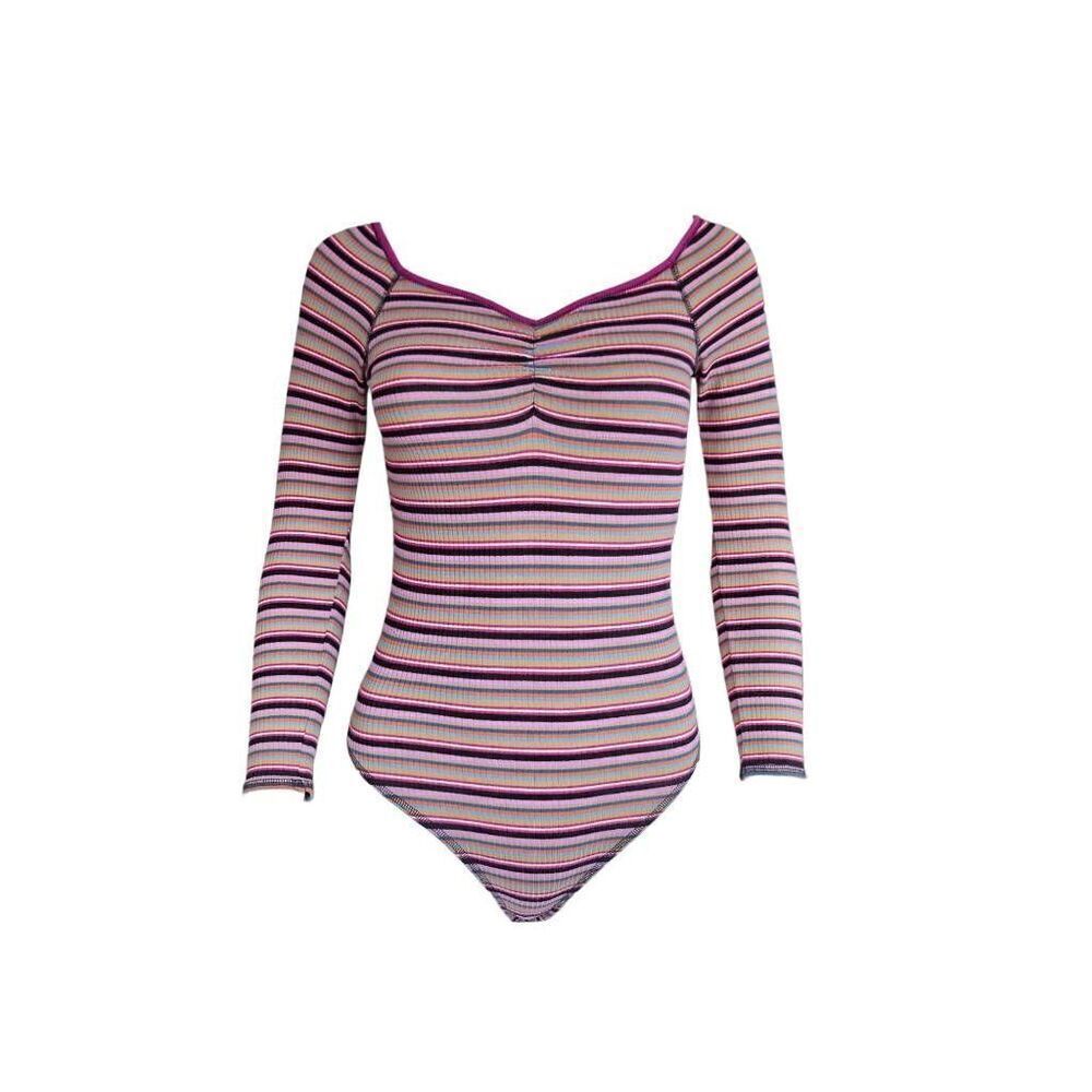 free people striped bodysuit
